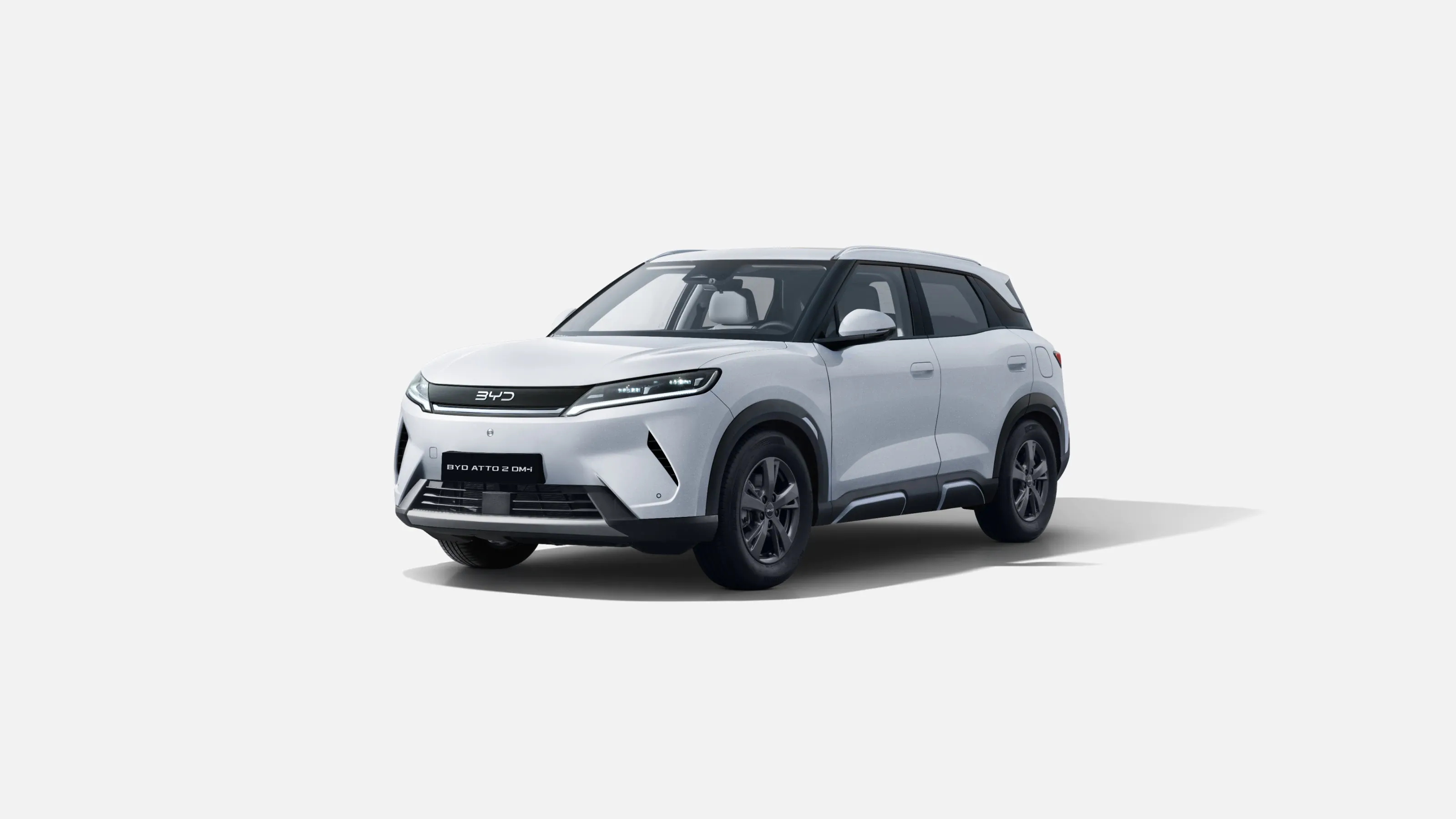BYD Atto 2 DM-i Active în culoarea Skiing White